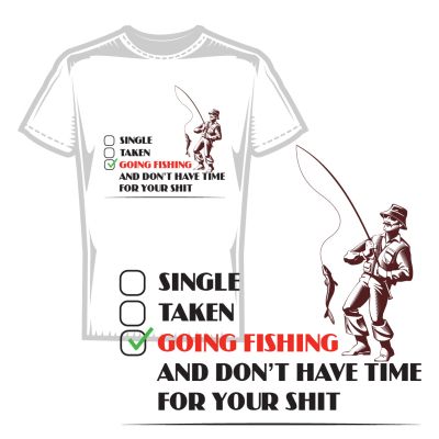 Мъжка тениска going fishing