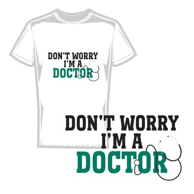 Мъжка тениска don't worry i'm a doctor