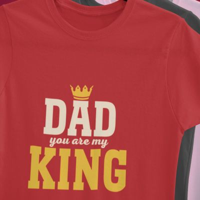 Мъжка тениска dad you are king