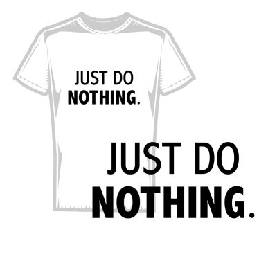 Мъжка тениска just do nothing