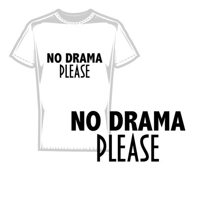 Мъжка тениска no drama please