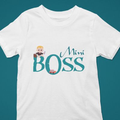 Детска тениска mini boss