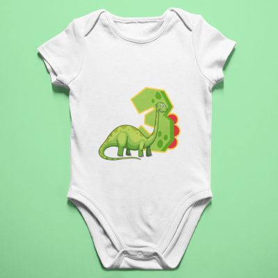Бебешко боди с динозавър 3 месеца