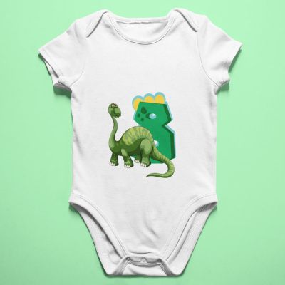 Бебешко боди с динозавър 8 месеца