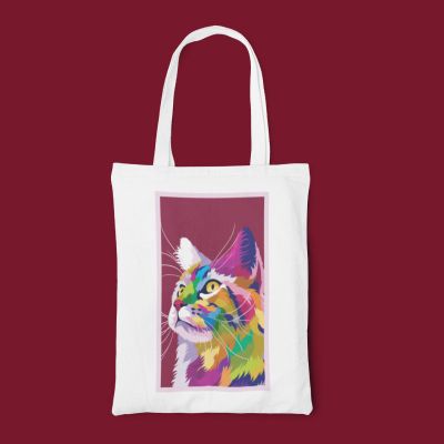 Еко чанта pop art cat