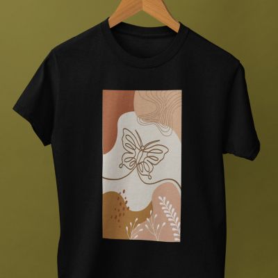 Дамска тениска арт пеперуда