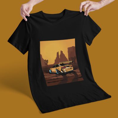 Мъжка тениска orange drift car