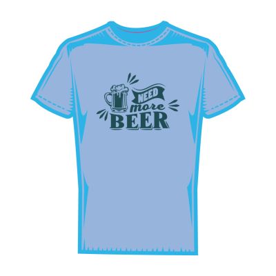 Мъжка тениска need more beer