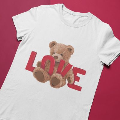 Мъжка тениска bear love