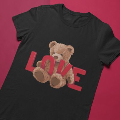 Мъжка тениска bear love