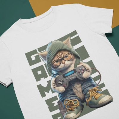 Дамска тениска gamer cat