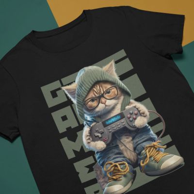 Дамска тениска gamer cat