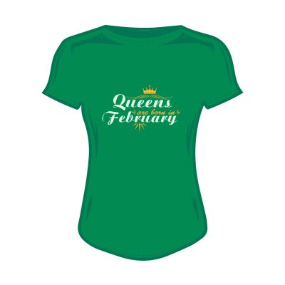 Дамска тениска queen's are born in february
