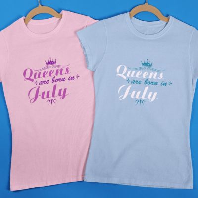 Дамска тениска queen's are born in july