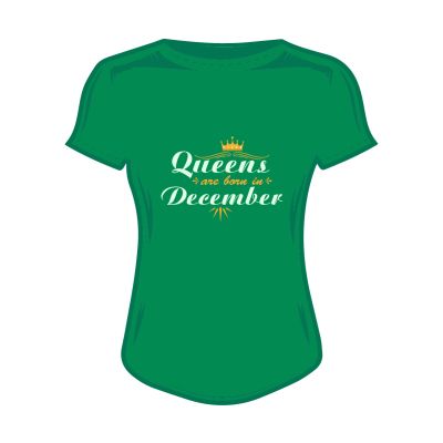 Дамска тениска queen's are born in december