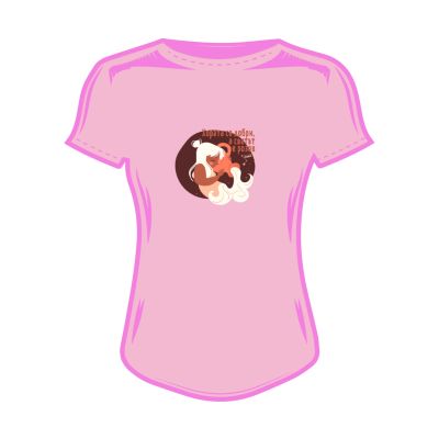 Дамска тениска розов свят водолей