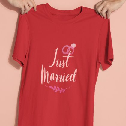 Дамска тениска just maried