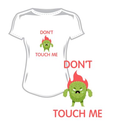 Дамска тениска don't touch me