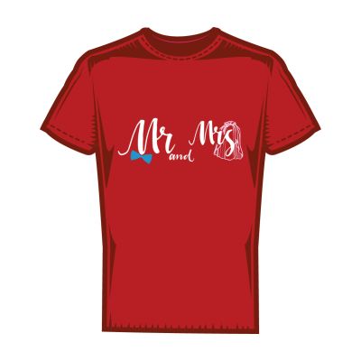 Мъжка тениска mr & mrs