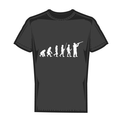 Мъжка тениска еволюция ловджия