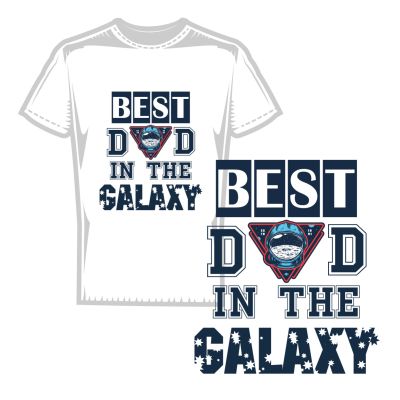 Мъжка тениска best dad in the galaxy