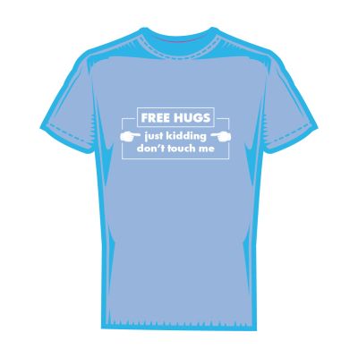Мъжка тениска free hugs