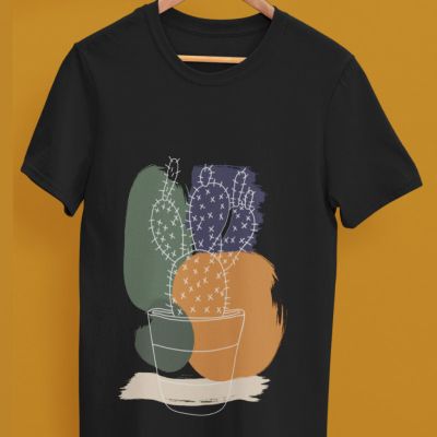 Дамска тениска арт кактус