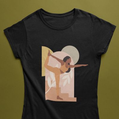 Дамска тениска йога баланс