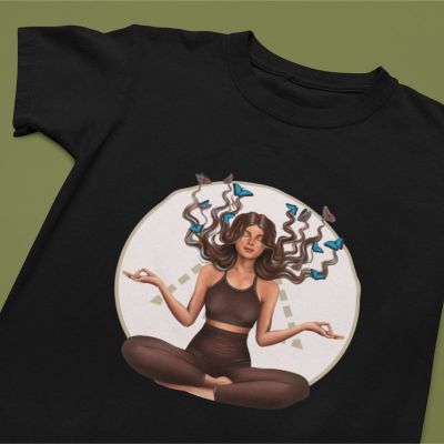 Дамска тениска медитация