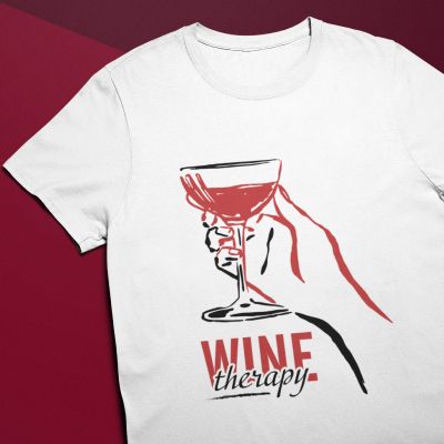 Дамска тениска wine therapy