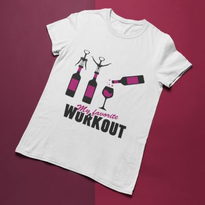 Дамска тениска my favorite workout