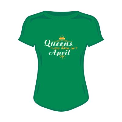 Дамска тениска queen's are born in april