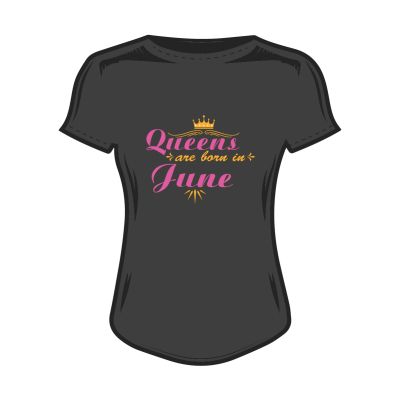 Дамска тениска queen's are born in june