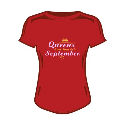 Дамска тениска queen's are born in september