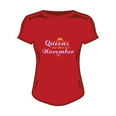 Дамска тениска queen's are born in november