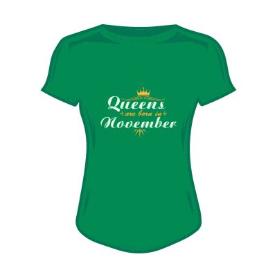 Дамска тениска queen's are born in november