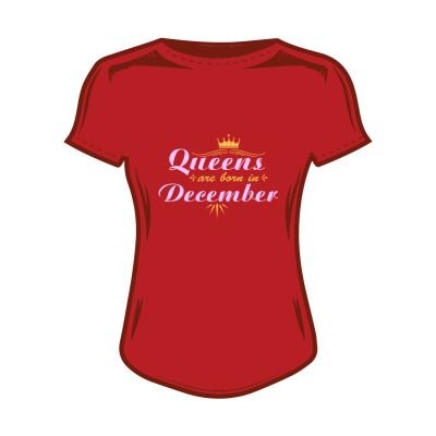 Дамска тениска queen's are born in december