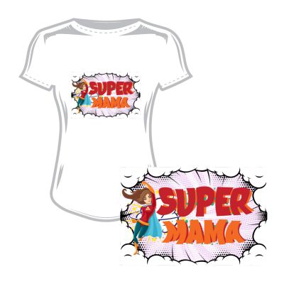 Дамска тениска super mama